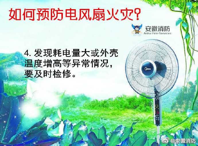 發(fā)現(xiàn)電風(fēng)扇耗電量大或外殼溫度高要及時(shí)檢修